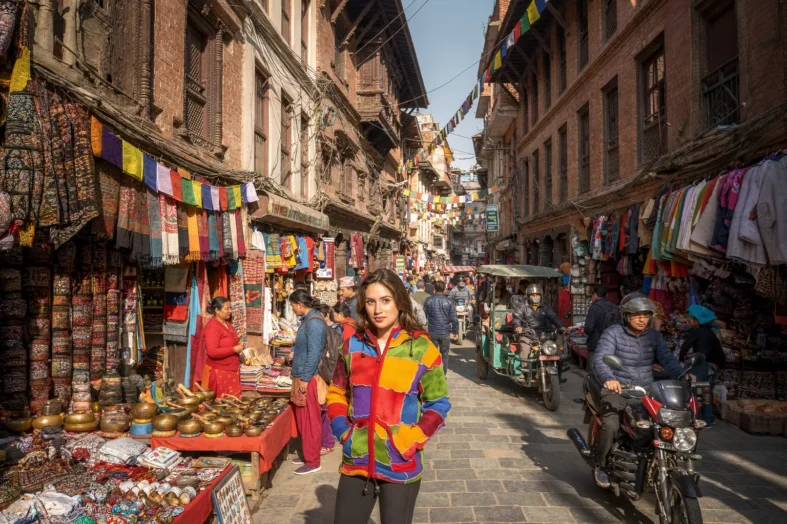 Wolljacke mit langer Zipfelkapuze