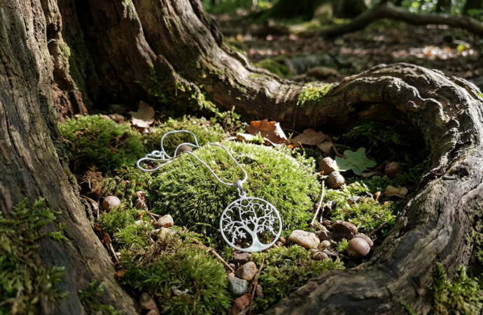 Der Lebensbaum als Silber Amulett