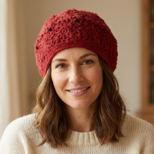 häkelmütze rot aus Nepal